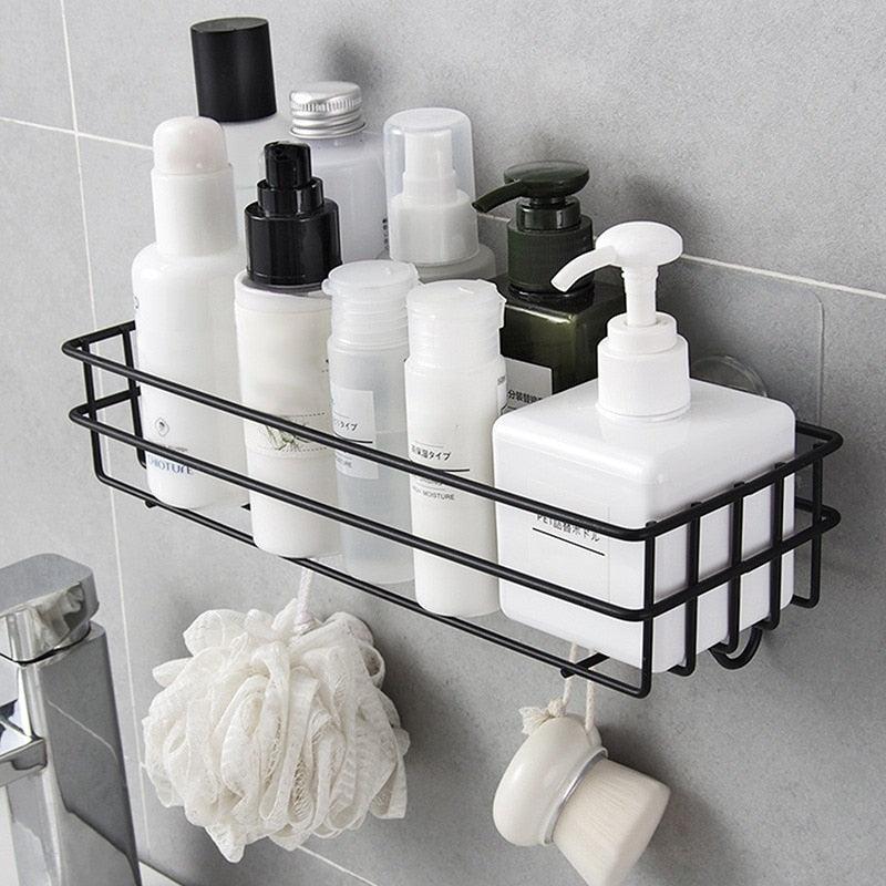 Wall Mounted Bathroom Shelf Organizer with Hook