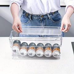 36-Inch 2-Tier Refrigerator Can Dispenser Organizer