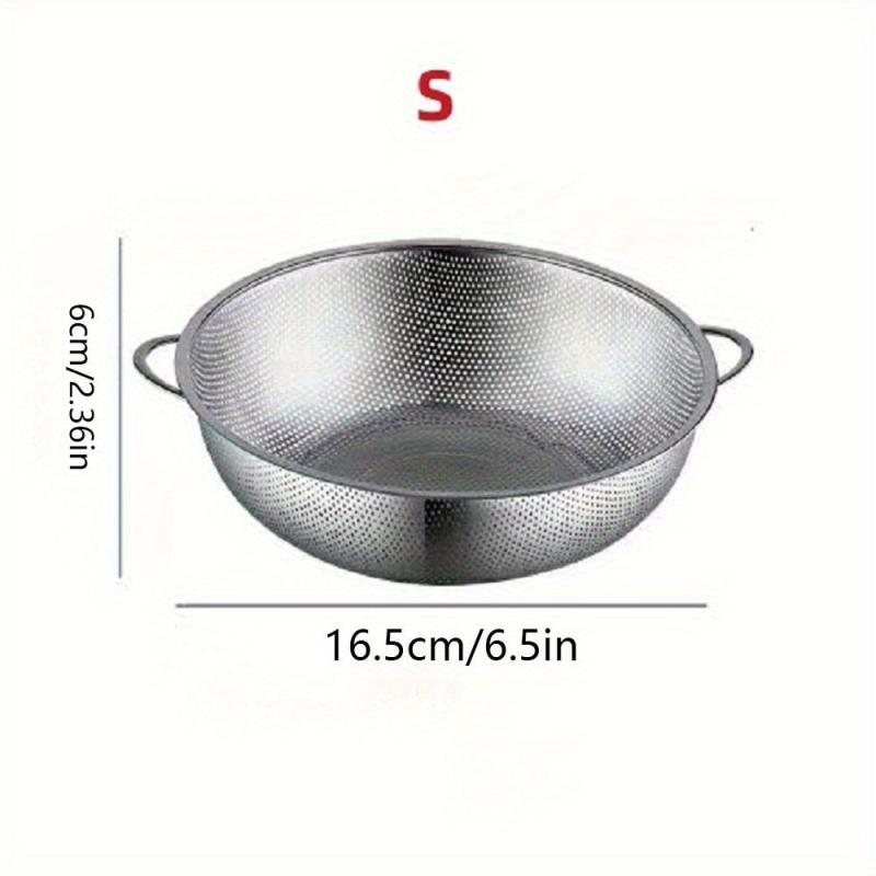 Stainless Steel Drain Basket Double Handle Colander