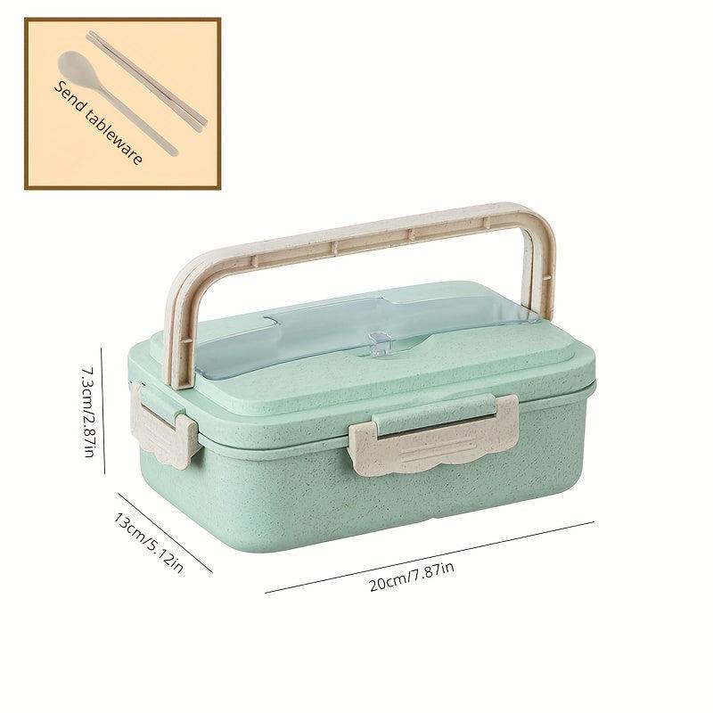 Wheat Straw Portable Lunch Box Insulated Meal Box Microwave Safe
