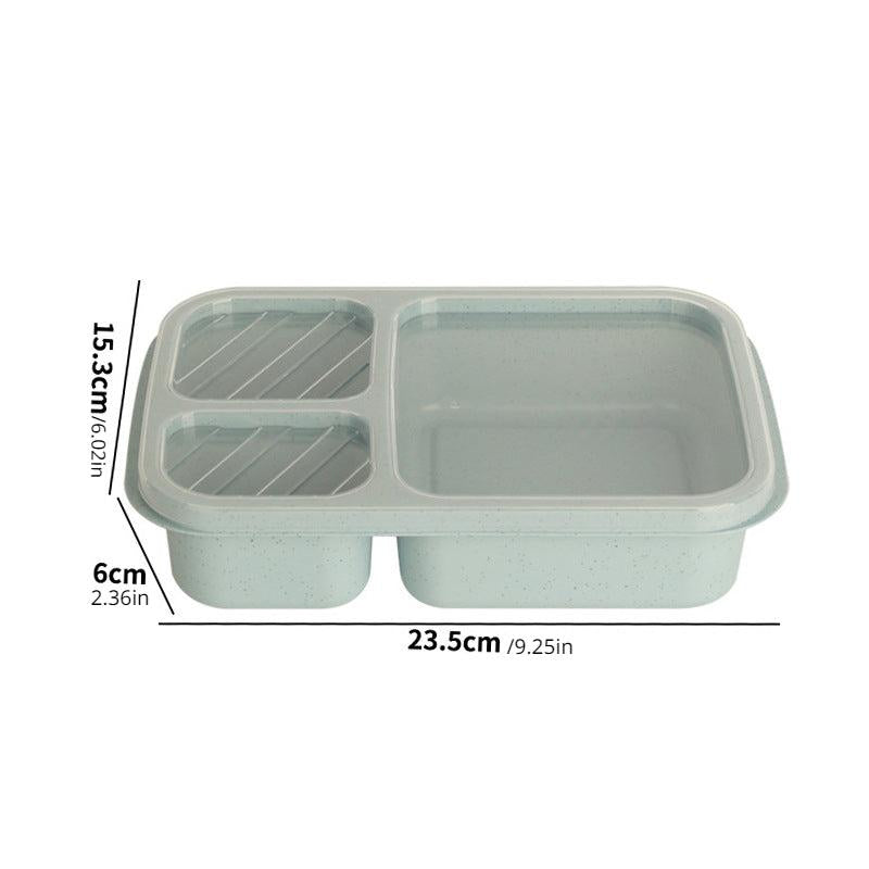 Wheat Straw Portable Lunch Box Insulated Meal Box Microwave Safe