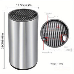 Stainless Steel Knife Holder Shelf Slot Kitchen Storage Rack