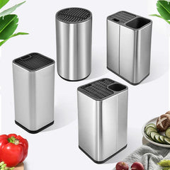Stainless Steel Knife Holder Shelf Slot Kitchen Storage Rack