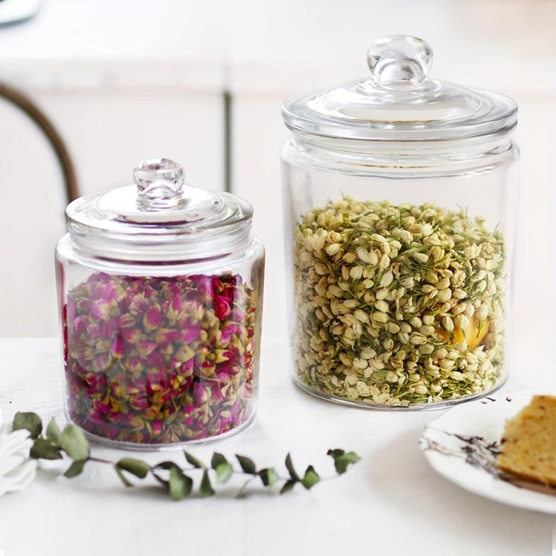 1pc Clear Glass Mason Jar with Airtight Lids for Home Party Wedding