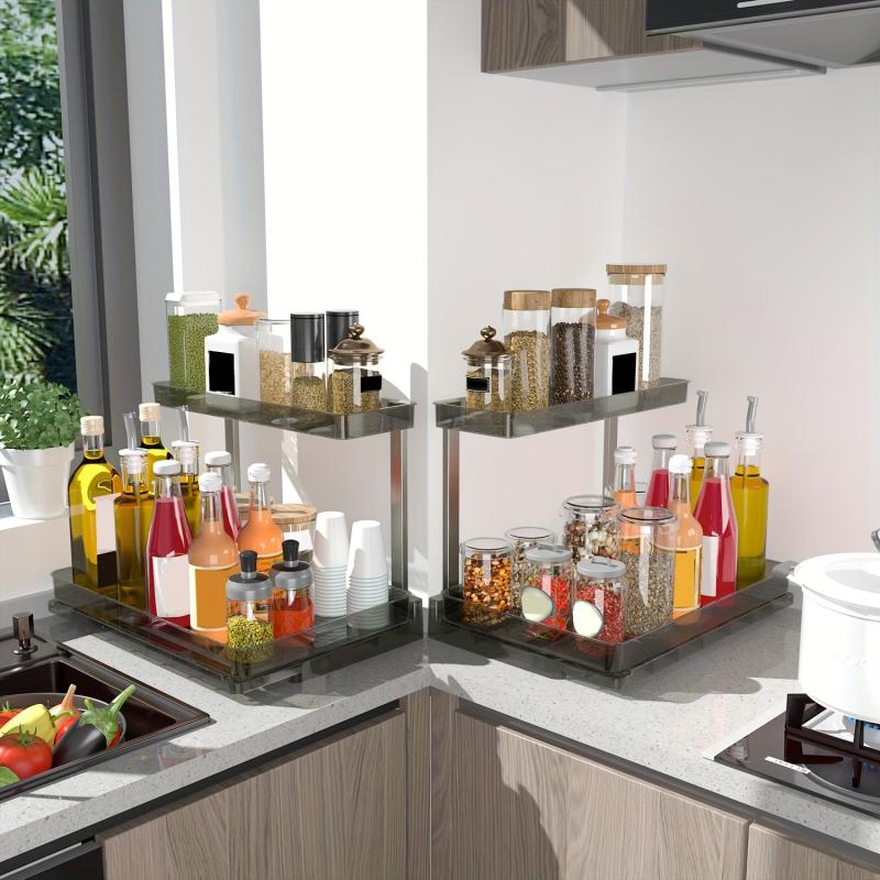 2 Tier Under Sink Organizer Pull Out Cabinet Shelf
