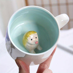 Cute 3D Animal Ceramic Cartoon Mug