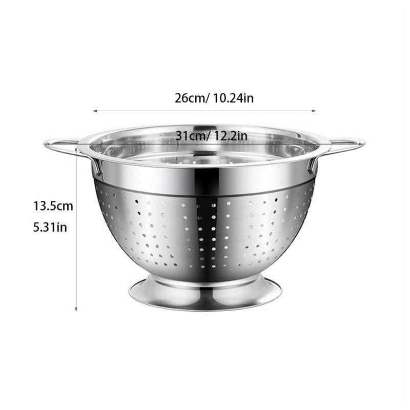 Stainless Steel Drain Basket Double Handle Colander