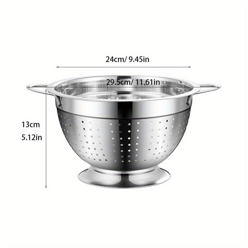 Stainless Steel Drain Basket Double Handle Colander