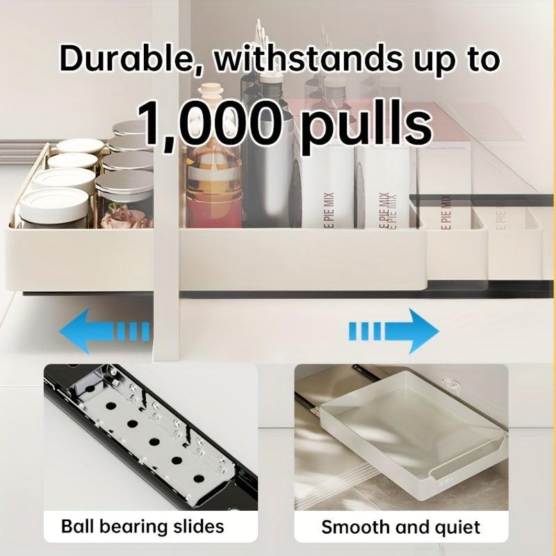 Under Sink Pull Out Dish Rack Organizer Kitchen Shelf