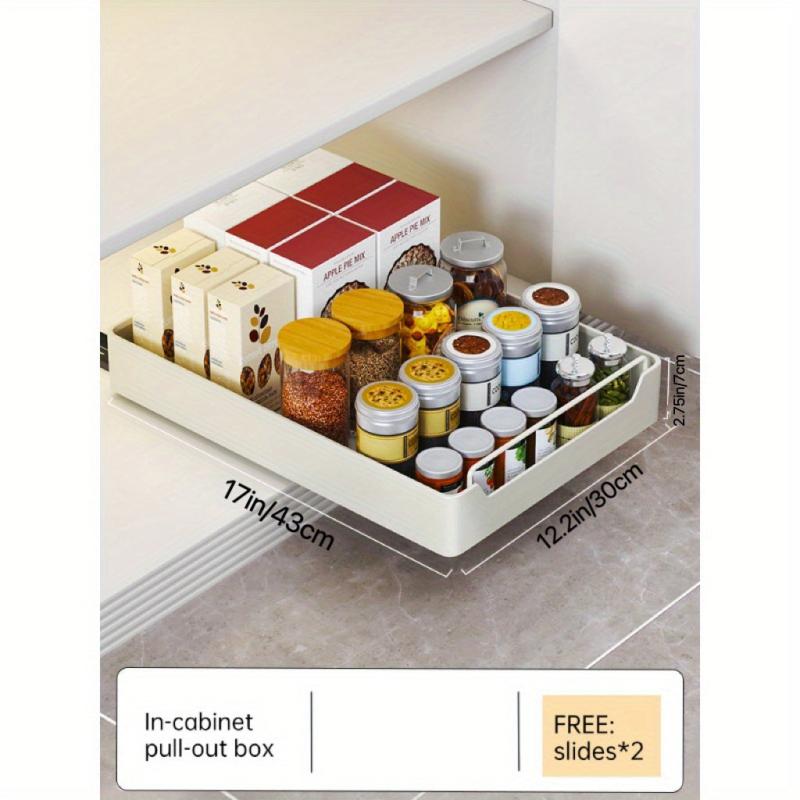 Under Sink Pull Out Dish Rack Organizer Kitchen Shelf