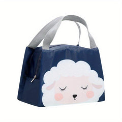 Animal Pattern Insulated Lunch Bag - Leakproof Aluminum Foil Lunch Box