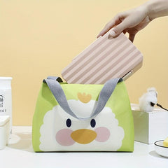 Animal Pattern Insulated Lunch Bag - Leakproof Aluminum Foil Lunch Box