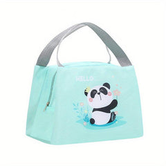 Animal Pattern Insulated Lunch Bag - Leakproof Aluminum Foil Lunch Box