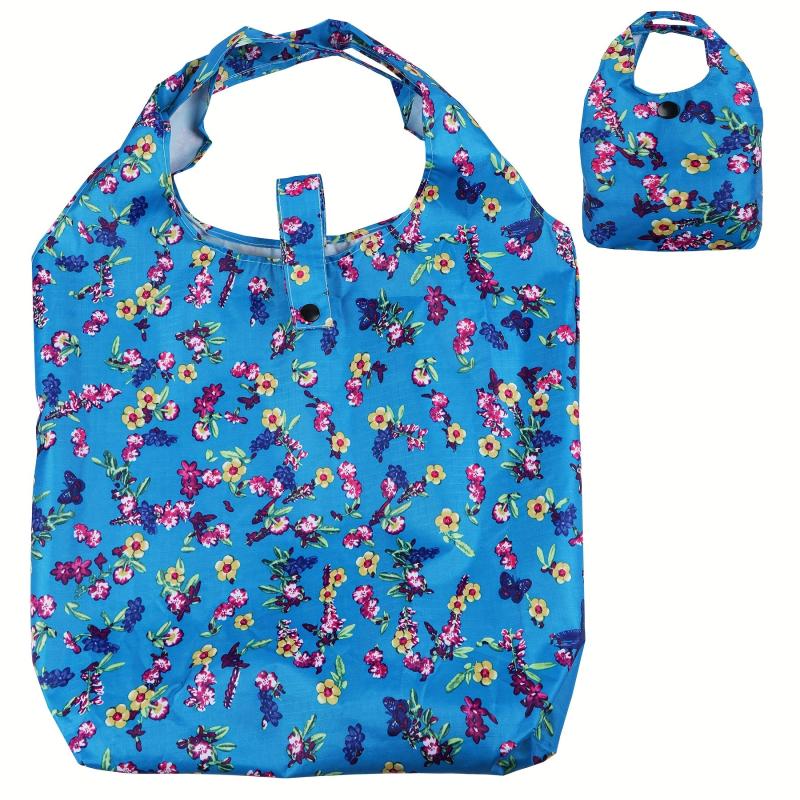 1pc Reusable Shopping Bags Heavy Duty Tote Bags Multicolor Household Storage
