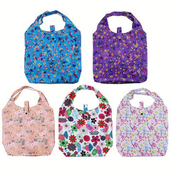 1pc Reusable Shopping Bags Heavy Duty Tote Bags Multicolor Household Storage