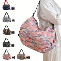 Leopard Print Reusable Grocery Bag Foldable Storage Portable Hand