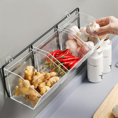 Transparent Onion Ginger Garlic Storage Basket