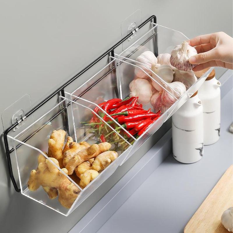 Transparent Onion Ginger Garlic Storage Basket