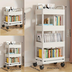 Compact Rolling Shelf for Stroller or Kitchen - Mobile Storage Cart