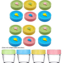 Universal Mason Jar Lids With Straw Hole 70mm Diameter