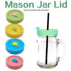 Universal Mason Jar Lids With Straw Hole 70mm Diameter