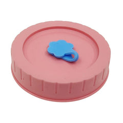 Universal Mason Jar Lids With Straw Hole 70mm Diameter