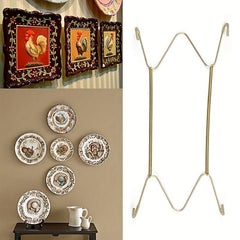 Plate Rack with Spring Hangers for Kitchen Wall Organization