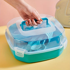 Portable Tableware Set for 4 People Camping Travel Reusable