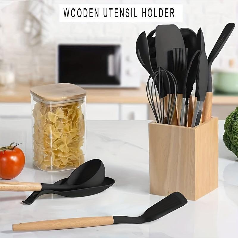Wooden Kitchenware Storage Tube Tableware Bucket Chopsticks Bucket