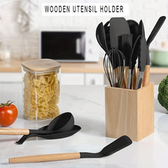 Wooden Kitchenware Storage Tube Tableware Bucket Chopsticks Bucket