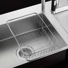 RYBACK Retractable SS Sink Strainer Telescopic Drain Basket Kitchen Rack