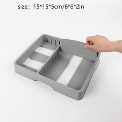 Adjustable Shelf Food Container Cover Storage Organizer
