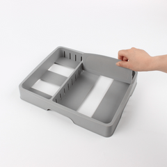 Adjustable Shelf Food Container Cover Storage Organizer