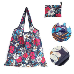 Large Capacity Reusable Grocery Shopping Bag Foldable Tote Pouch