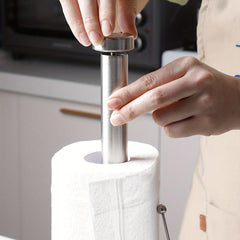 Stainless Steel Vertical Tissue Holder for Kitchen Roll Storage