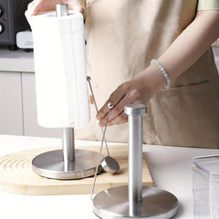 Stainless Steel Vertical Tissue Holder for Kitchen Roll Storage