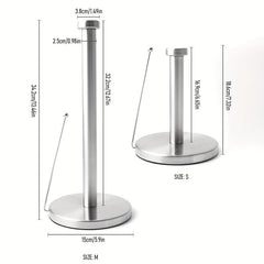 Stainless Steel Vertical Tissue Holder for Kitchen Roll Storage