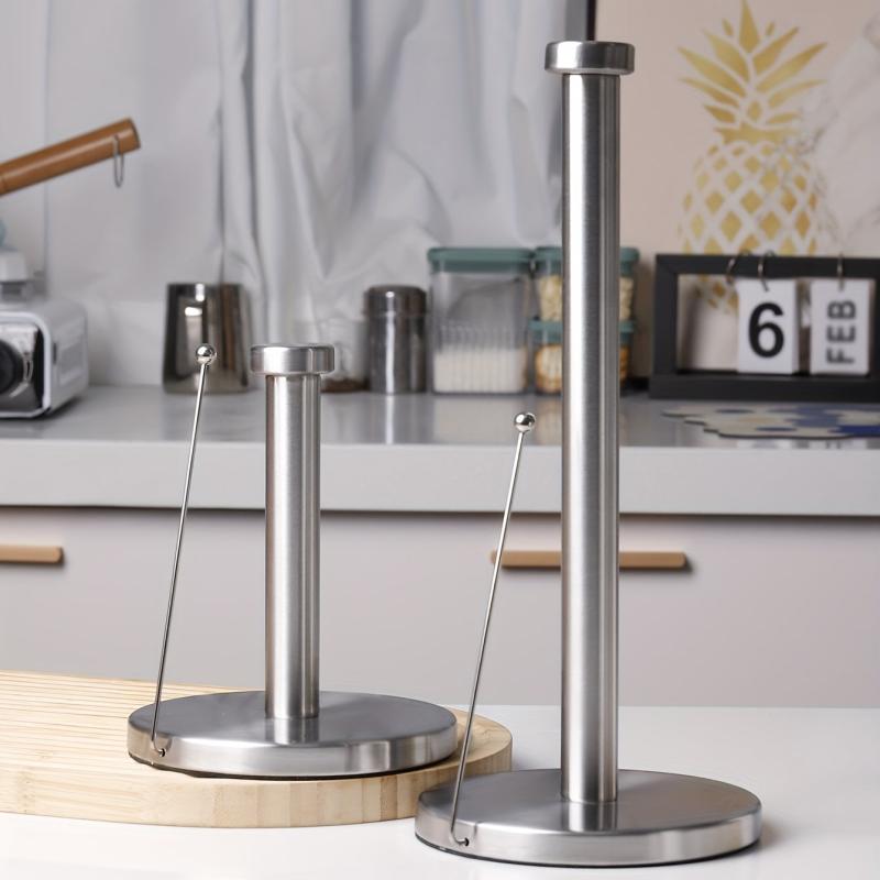 Stainless Steel Vertical Tissue Holder for Kitchen Roll Storage