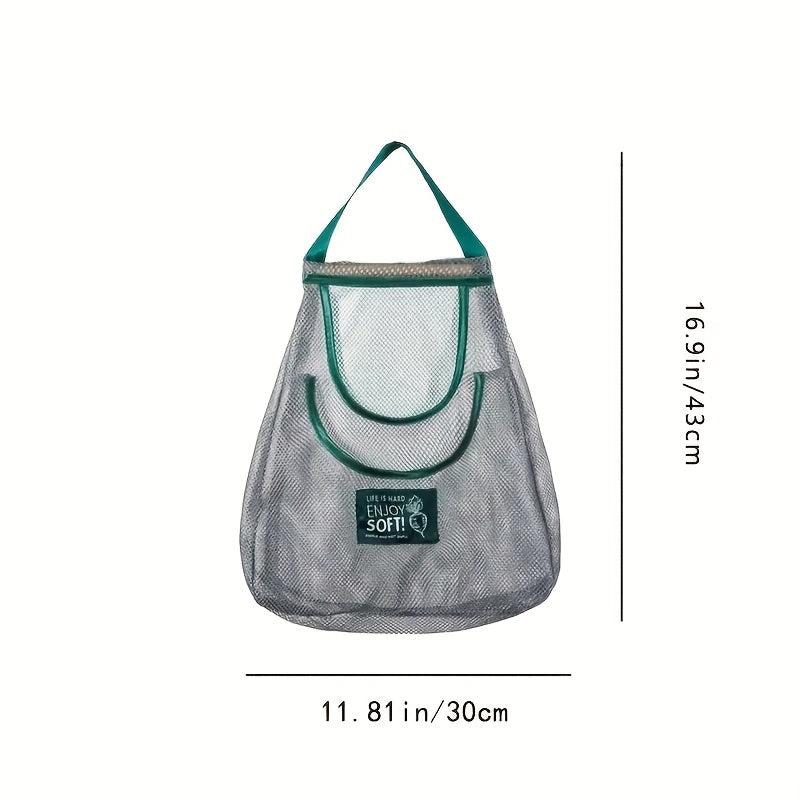 Reusable Hanging Mesh Storage Bag for Fruits Veggies Shopping