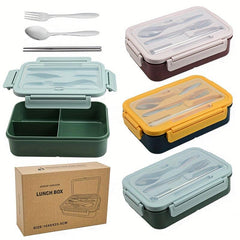 Leakproof Bento Box Lunch Container with Tableware for Teenagers and Workers