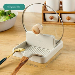 Pot Lid Holder Countertop Spoon Rest Organization Rack