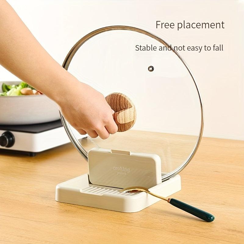 Pot Lid Holder Countertop Spoon Rest Organization Rack