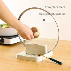 Pot Lid Holder Countertop Spoon Rest Organization Rack