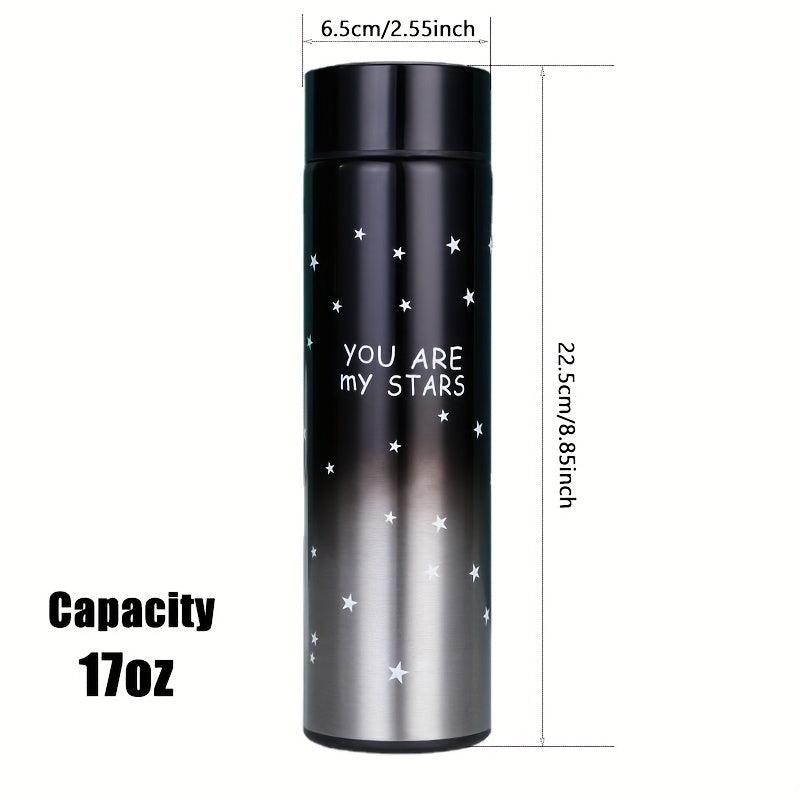 Gradient Stainless Steel Smart Mug LED Temperature Display Travel Coffee Cup