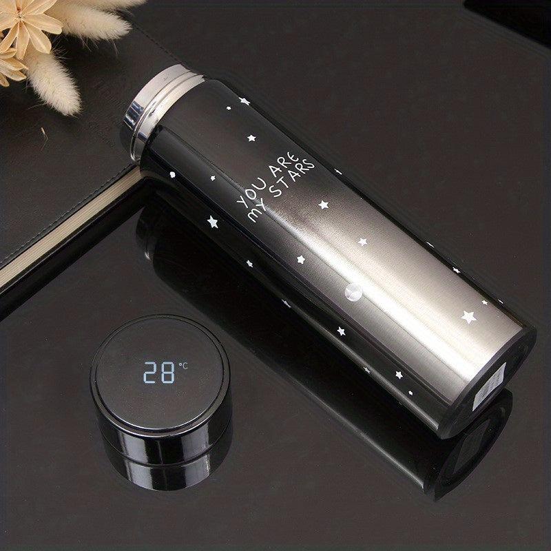 Gradient Stainless Steel Smart Mug LED Temperature Display Travel Coffee Cup