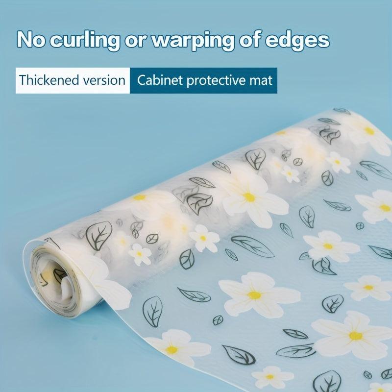 Eco-Friendly Waterproof Shelf Liner, Cuttable Table Pad, Dust-Proof Closet Mat