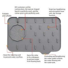 Silicone Sink Faucet Mat Splash Guard Drying Pad