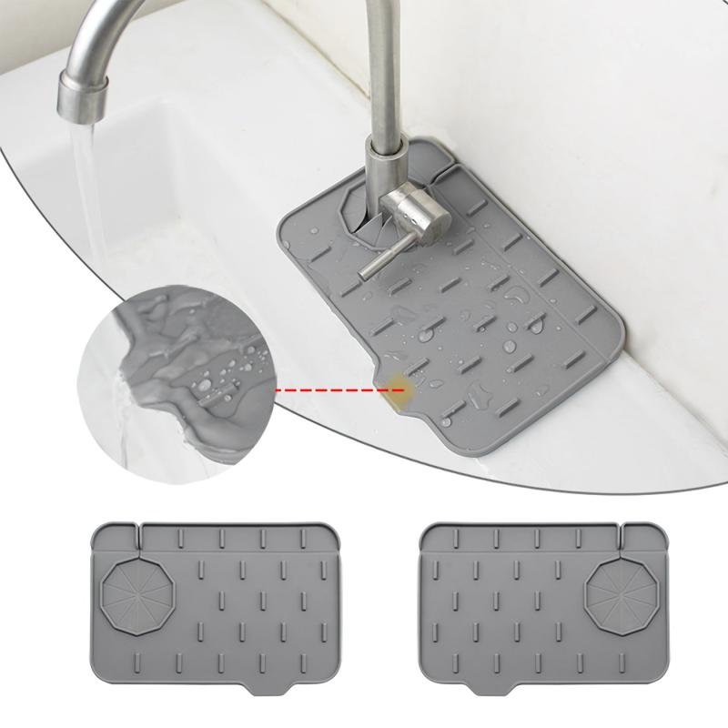 Silicone Sink Faucet Mat Splash Guard Drying Pad