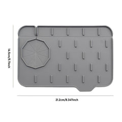 Silicone Sink Faucet Mat Splash Guard Drying Pad