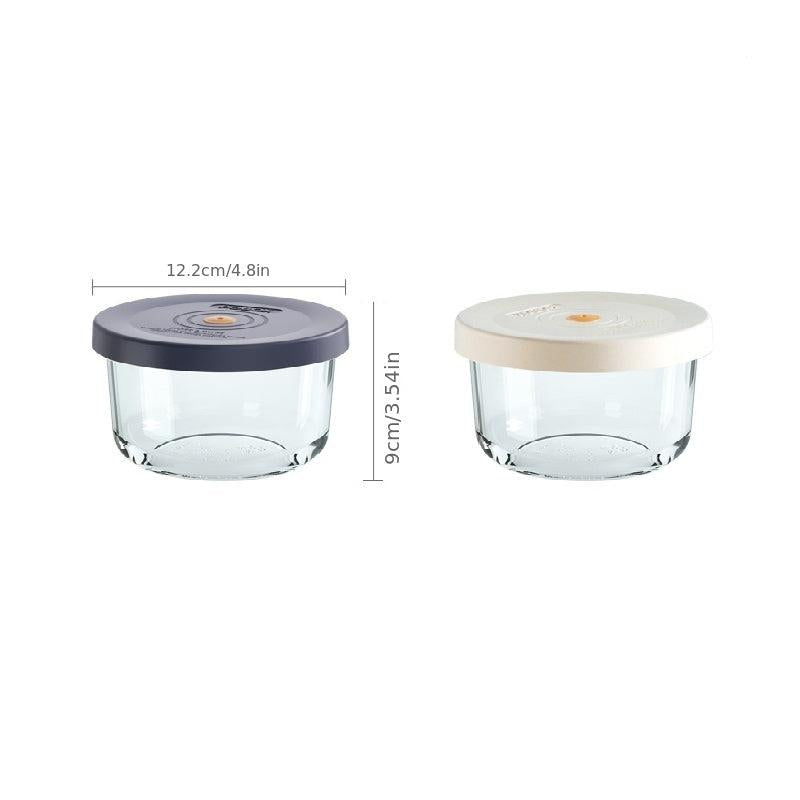 Glass Food Storage Box Leak-proof Fresh-keeping Bowl